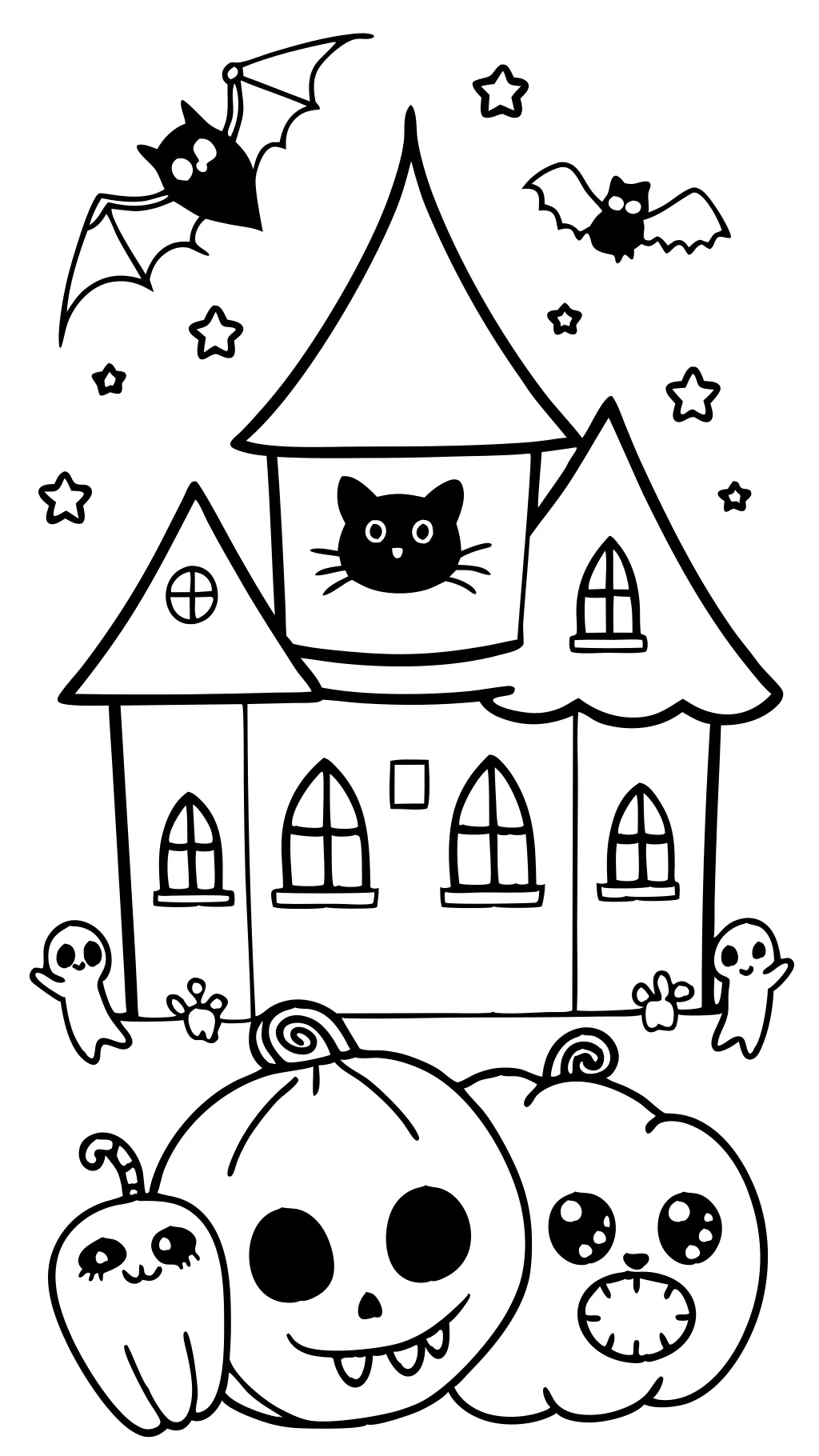 coloriages halloween mignons effrayants